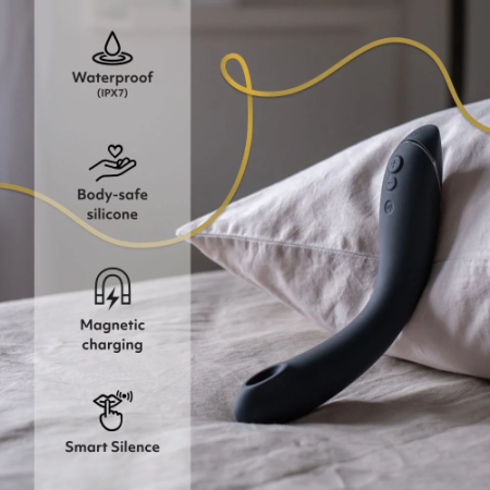 Womanizer OG – вакуумно-волновой стимулятор точки G с вибрацией серый